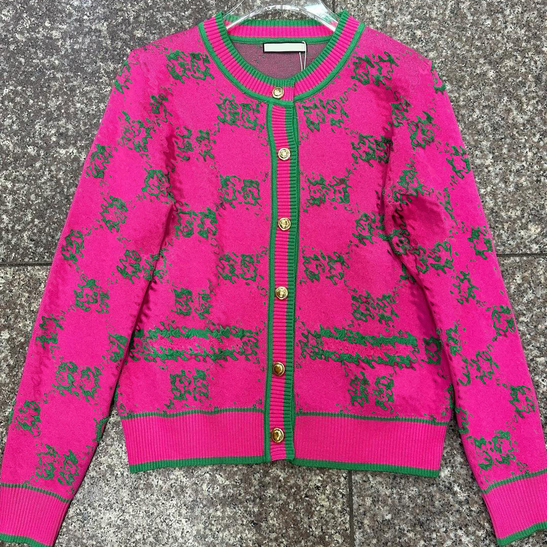 Designer womens sweaters Cardigan knitting jacket fashion Pullover High End Jacquard sweater pure cotton Autumn winter letter knitwear high quality coats s-l