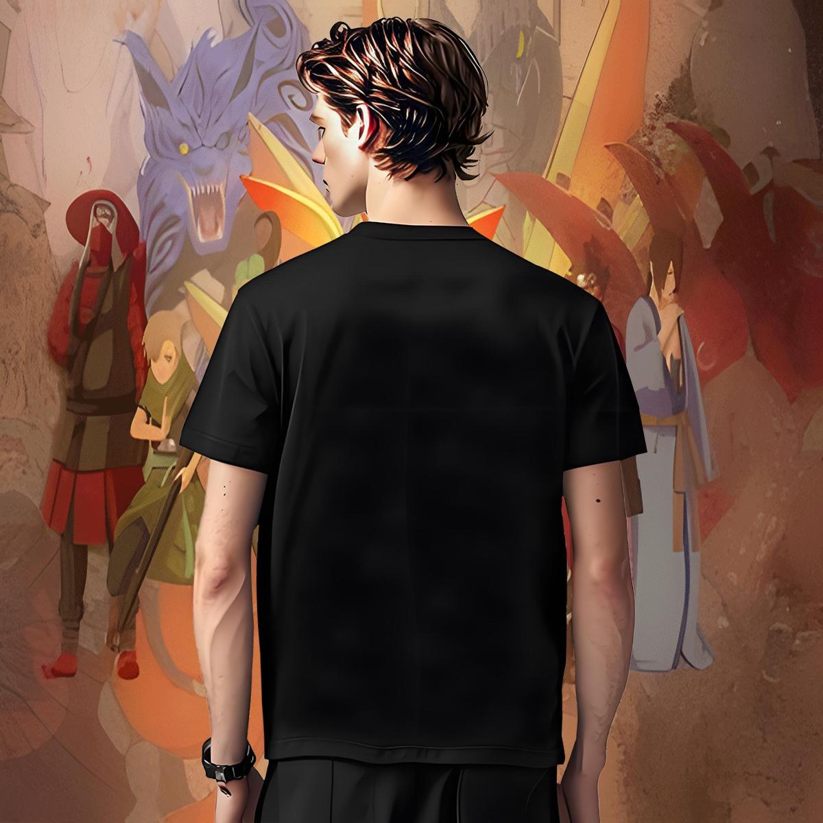 2024 Designer 100% Cotton 230g T Shirt For Man letter Daily Wear Men Clothes T-Shirt Tops Breathable Crew Neck Wholesale Cartoon Print