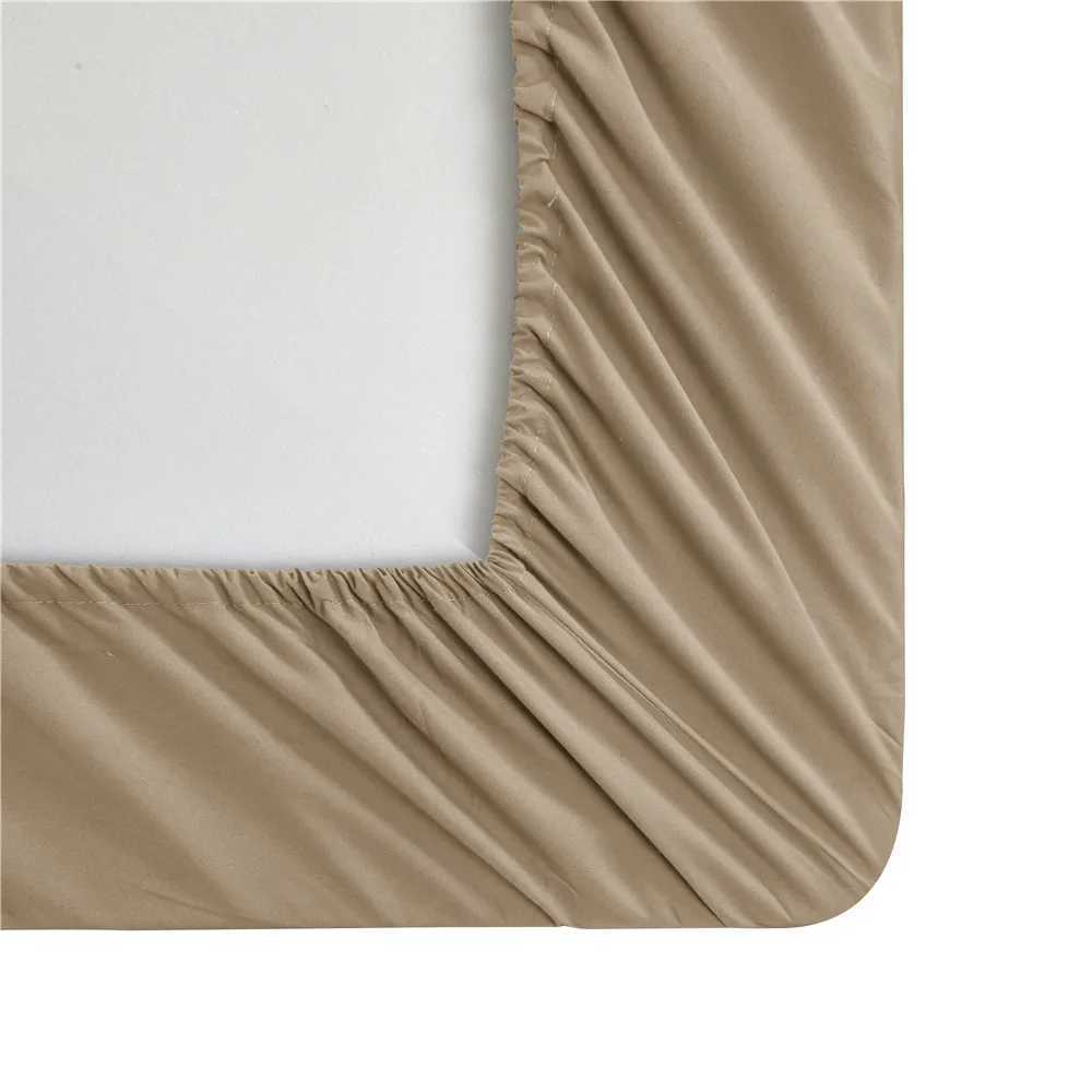 Solid Color Soft Brushed Bed Set Fitted sheet Flat Sheet Pillowcase Bedding Set Bed Sheet Twin Full Queen CA King 3/4 Pieces Y240730