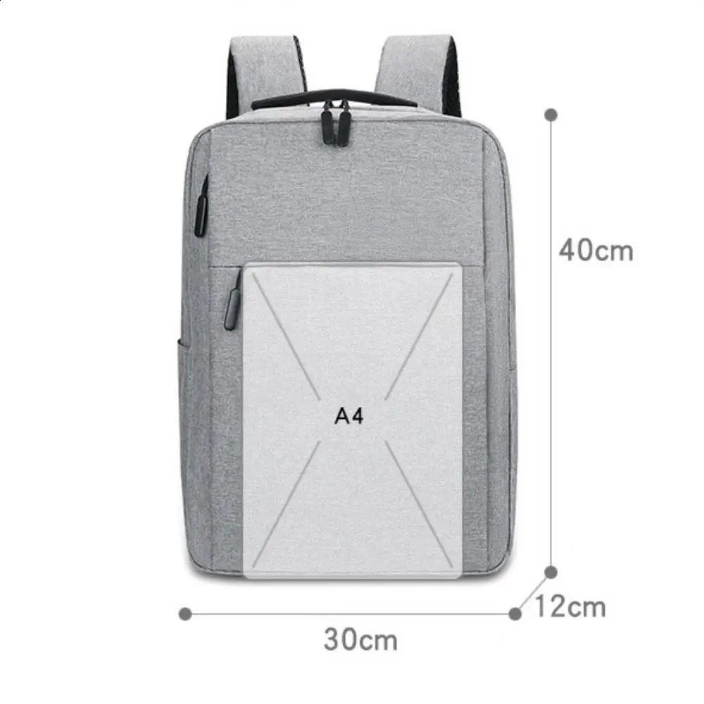 156 inches Versatile Backpack High Quality Oxford Cloth Black Grey Blue Red Business Rucksack Washable Computer Bag Unisex y240815