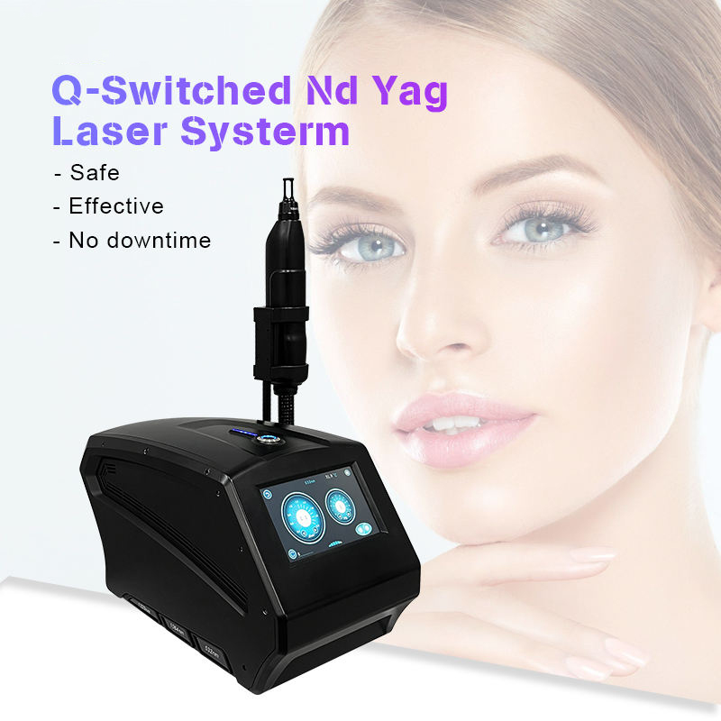 Q Switch Pico Laser Tattoo Removal 1320nm Black Face Doll Eyeline Eyebrow Washing Nd Yag Skin Spots Acne Therapy Pigmentation Removing Machine