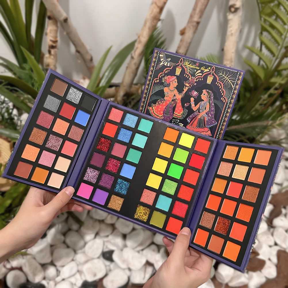 72 Color Rainbow Eyeshadow Palette Pigment Board Shimmer Glitter Matte Finish Nude Makeup All In One Makeup Palette For MusicXJ250520