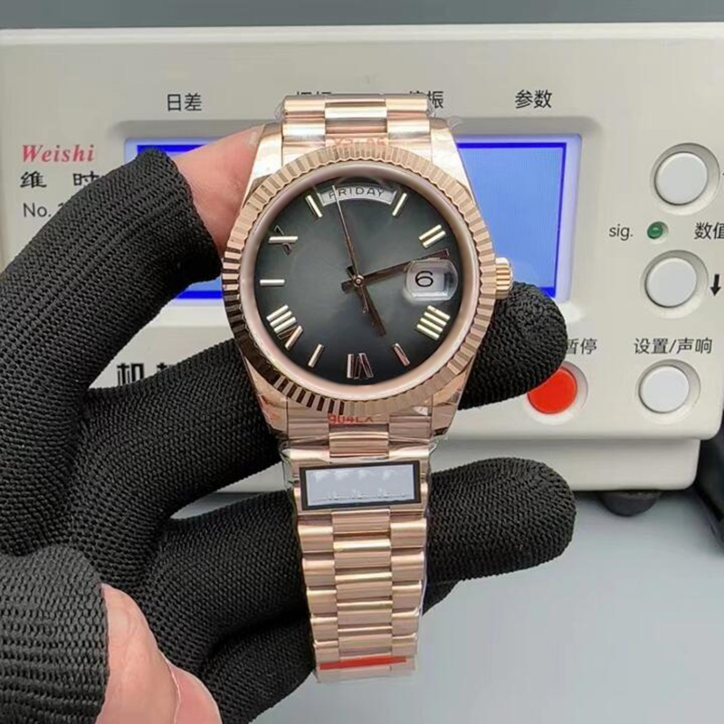 Deigner Men Super Quality Top 40MM Watch Roe Gold Day Dat ARF Factory Cal.3255 Automatic nical Watche Men 904L Stainle Steel Sapphire Waterproof 100