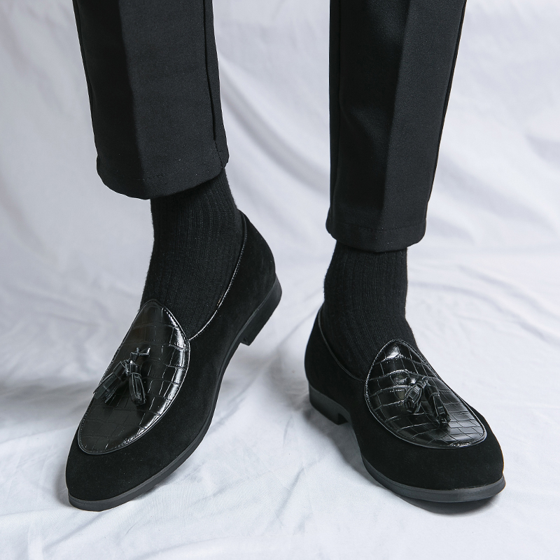 2025 new Breathable Casual Leather Tassel Loafers Business Office For Men Driving Moccasins Comfortable Slip On Shoes c754