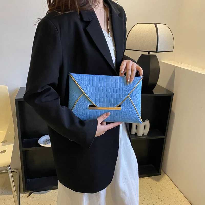 Fashion Stone Patten Womens Clutch Bag PU Leather Envelope Bag Ladies Party Banquet Evening Bag Purse Elegant Wedding HandbagsXJ240730
