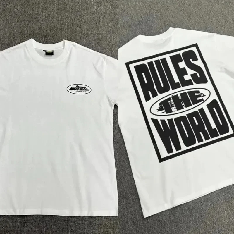 Graffiti Letter Print T-shirt Trend Cotton T Shirt Men O-neck Tops Fashion Women Tee Harajuku Y2k Clothes Streetwear 240730