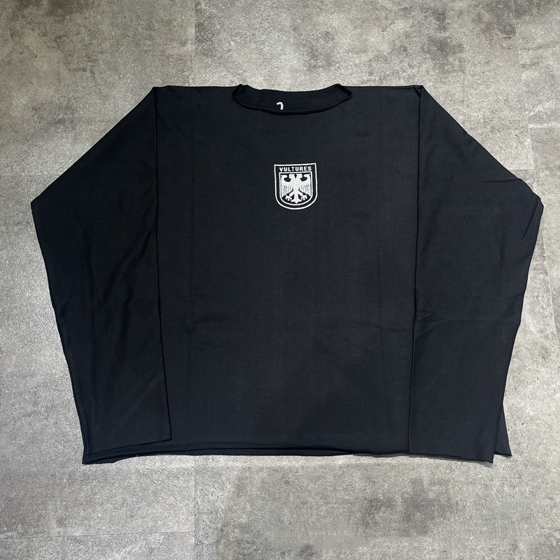 Men's T Shirts Designer Oversized Printed T-shirt Casual Harajuku KanyeDouble Headed Eagle Print Loose Hip Hop Long Sleeve T-shirt for Men