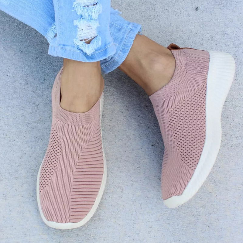 Sneakers Women Shoes Slip On Casual Shoes Women's Lightweight Woman Vulcanize Shoes White Zapatilla Mujer Trainer Socks Sneaker
