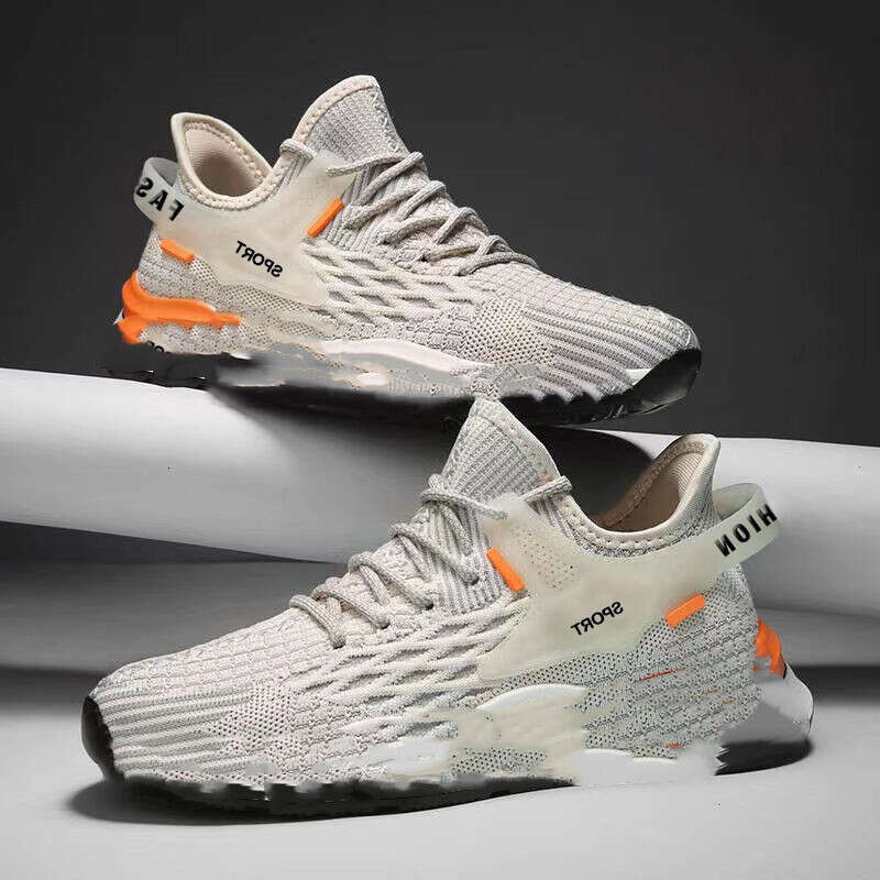 S Men Ddmysports Wholesale Summer New Flying Woven Breathable Fashion Trend Men Shoes Outdoor Shoes ummer hoes hoes