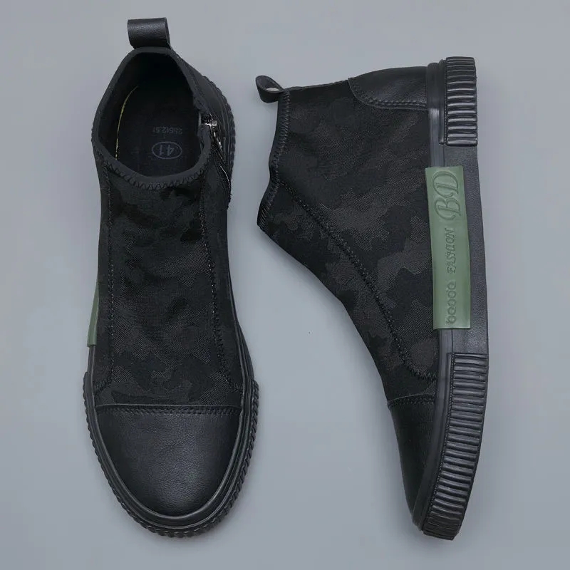 2025 new Men Canvas Winter Furry Ankle Boots Men's Flats Shoe Casual Sneakers for Man High Top Sports Shoes Keep Warm Boot 6b6b 's s