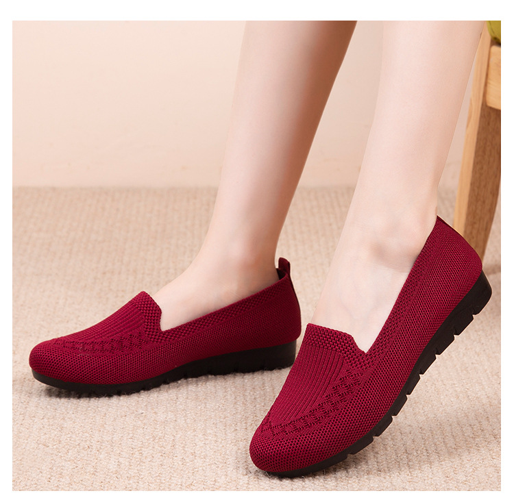 Women's Casual Summer Mesh Breathable Flat Shoes Ladies Comfort Light Sneaker Soc Women Slip on Loafers atillas Muje