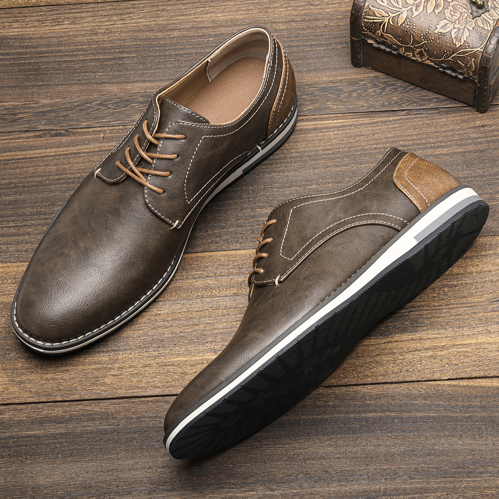 39~49 men shoes brand 2024 fashion comfortable men leather shoes #KD4163