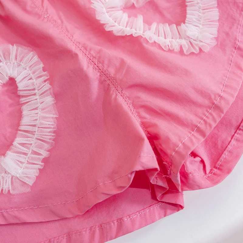 Kids Girls Shorts Summer New Baby Love Short Pant Trouser Childrens Girls Korean casual clothing 2-7 years W240813