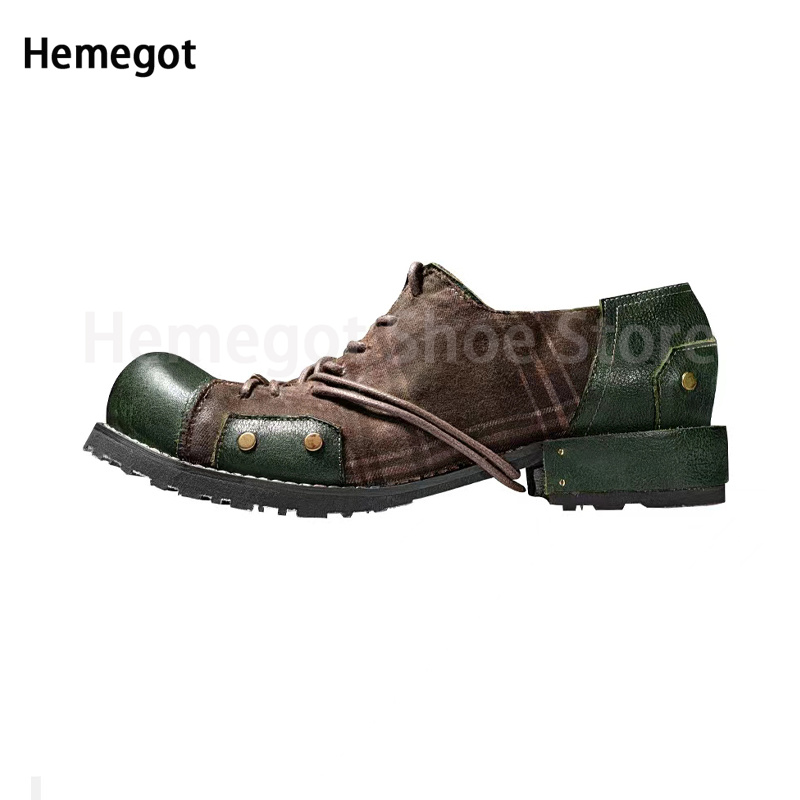 Oxford Thick Vintage Sole for Casual Brand Design Men Loafers British Style Comfort Dress Business Retro Shoes Comt