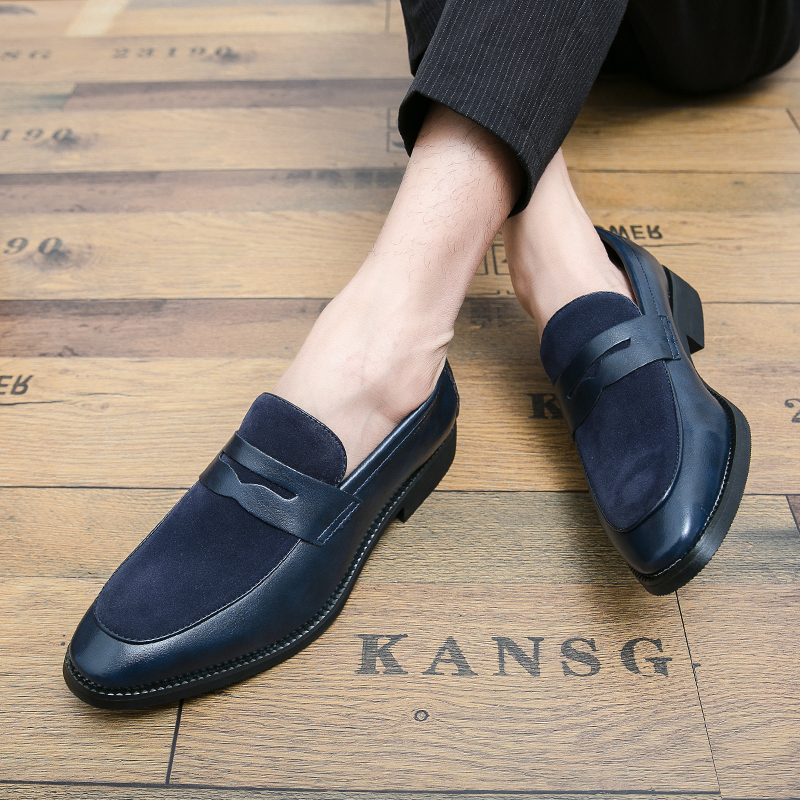 Mens Leather Designer Brand Casual Classic for Men Smile Breathable Office Loafers Formal Business Footwear Dress Shoes Flats 48