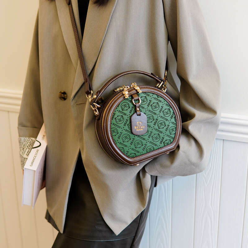 Ladies' handbag Internet celebrity design female popular crossbody Fashion super trend circle casual round shoulder bag