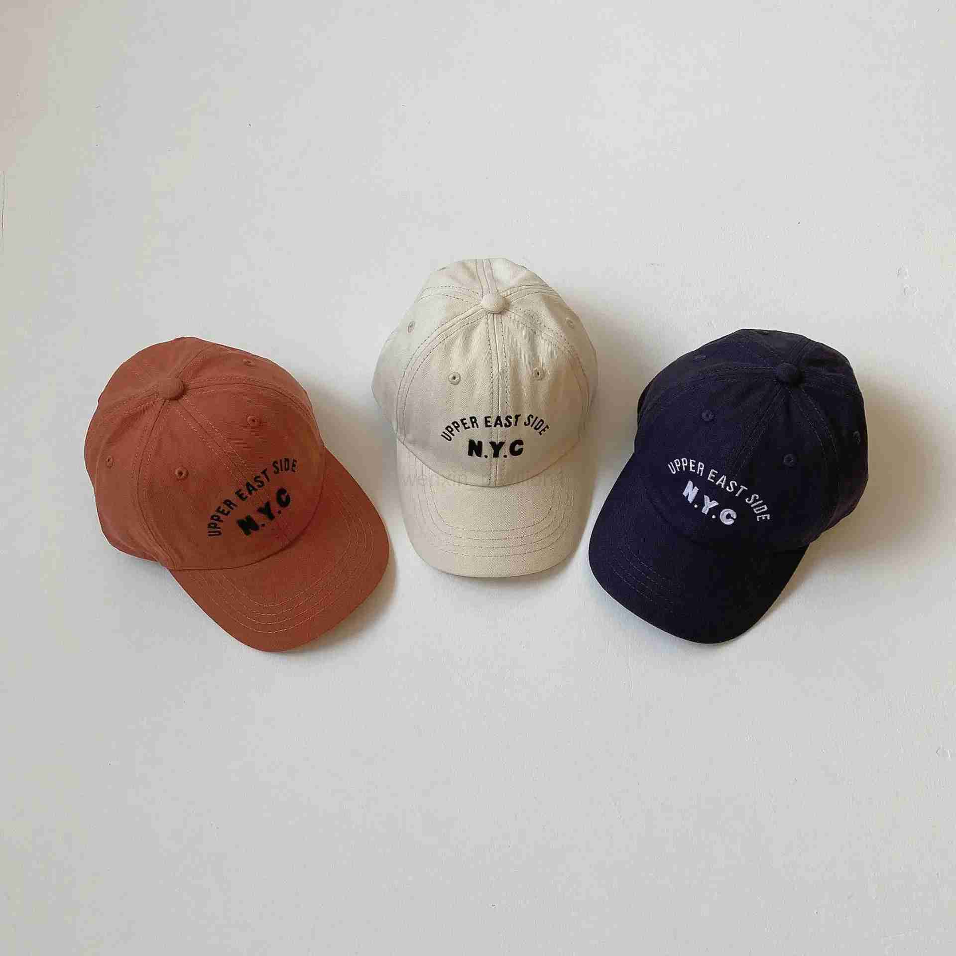 2023 Summer New Kids Hat Boys Girl Cute Letter Embroidered Baseball Cap Baby Soft Brim Sun Hat Cartoon Children Peaked CapXJ240730