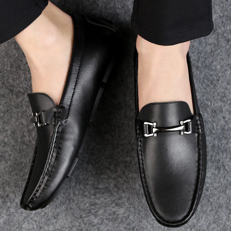 Italian Handmade Shoes Genuine Leather High Quality Loafers Slip-ons Men Casual Shoes High Quality Moccasin Men Business Shoes