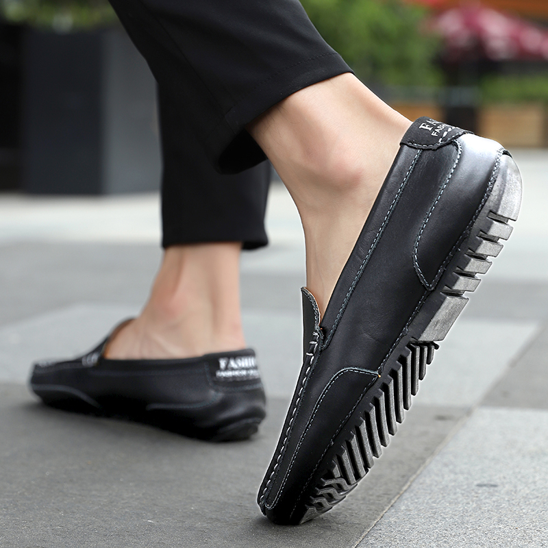 Leather Trendy 2023 Casual Slip on Formal Loafers Men NEW hot Moccasins Italian Black Male Driving Shoes Sneakers