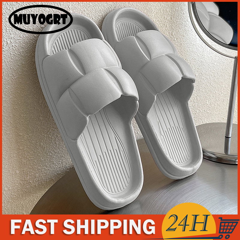 Men New Slippers Korean Summer Beach Platform Women Eva Slipper Home Slides Flip ps Couple Soft Sole Cloud Sandals 0ec6