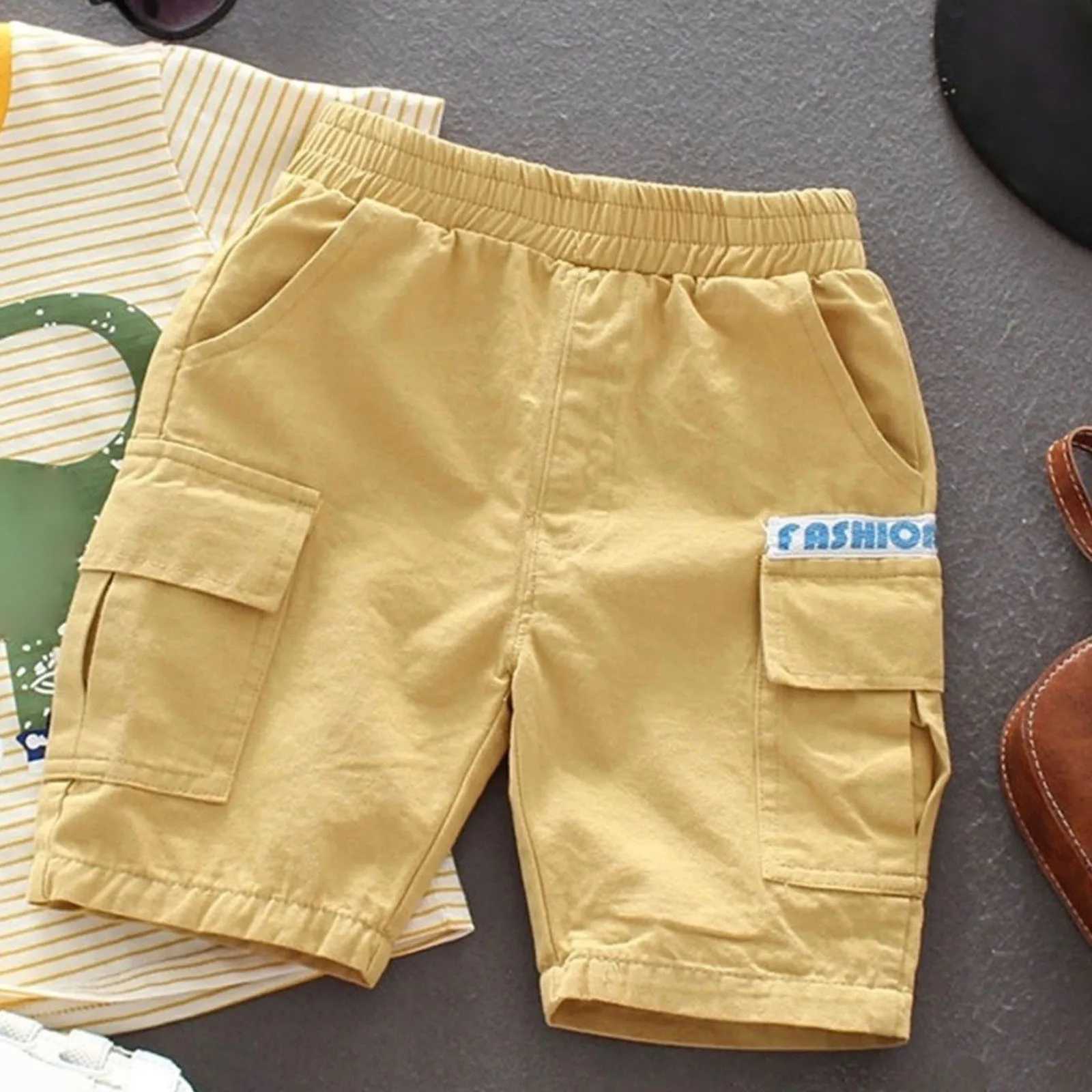 Boys summer shorts multi-color fashionable comfortable breathable sports shorts spring and summer childrens casual shorts W240813