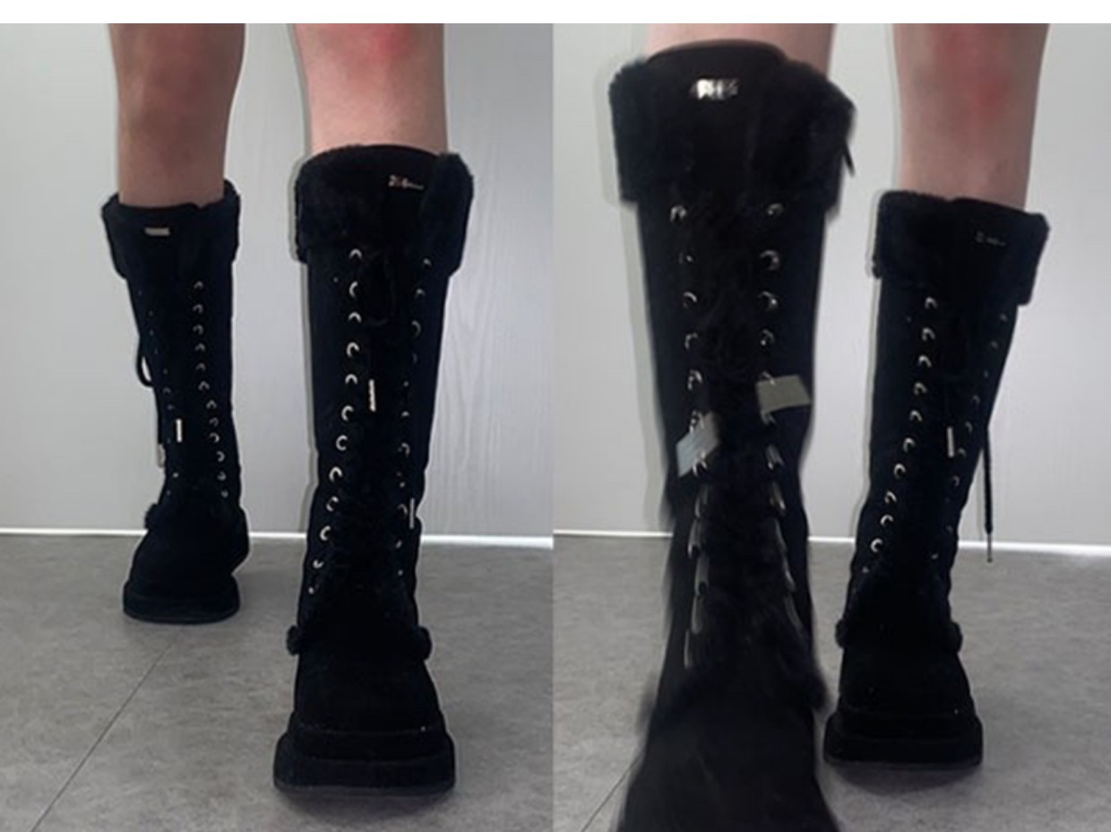 Women Lace-up Thickened Boots Thick-heeled Thick-soled High Warm Snow Comfortable Cotton Shoes 2022 Winter Ladies Girls 6d49