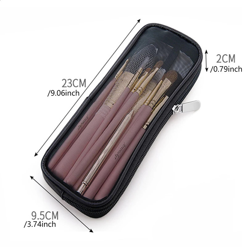 Makeup brush travel bag makeup organizer mens beauty tools mesh set laundry storage accessories 240729 z250527U8FJ