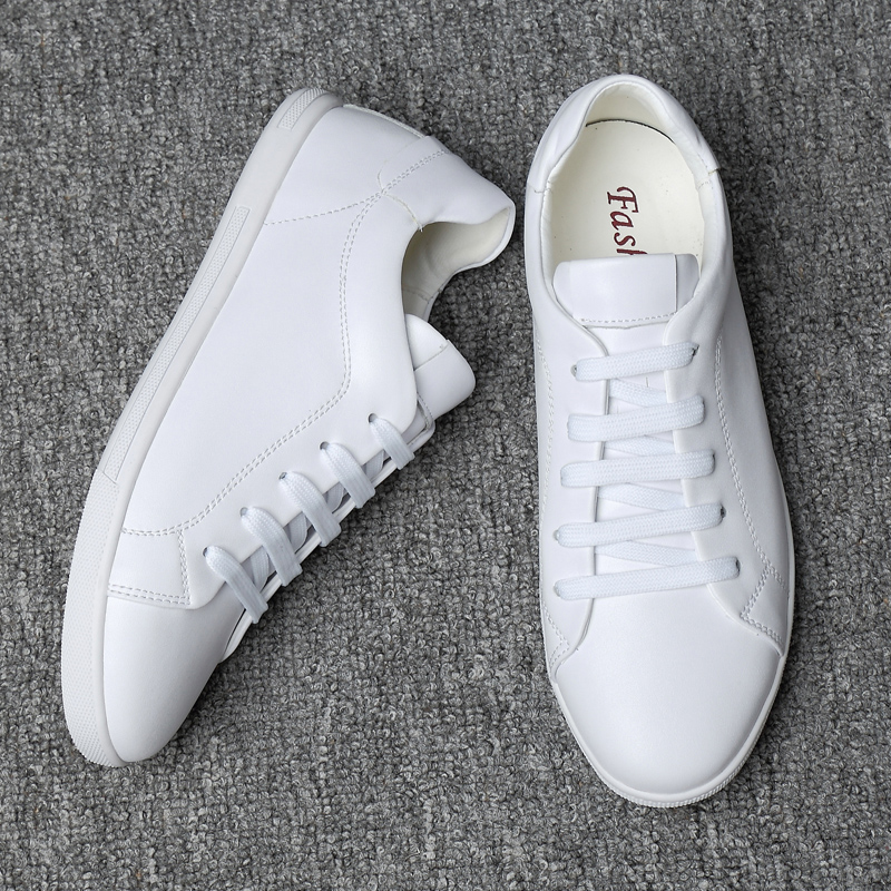 2024 New Men Casual Shoes Men Sneakers Soft Leather Men Shoes Brand Fashion Male White Shoes Skate Shoes Men Comfy Hip Hop Shoes