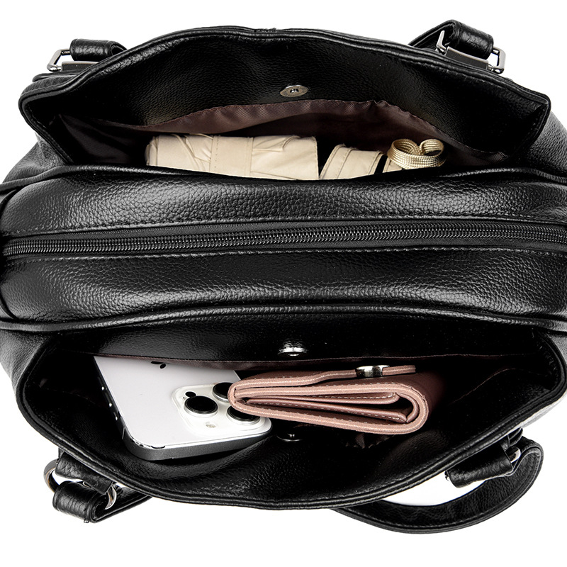 capacity multi-compartment large handbag shoulder crossbody bag