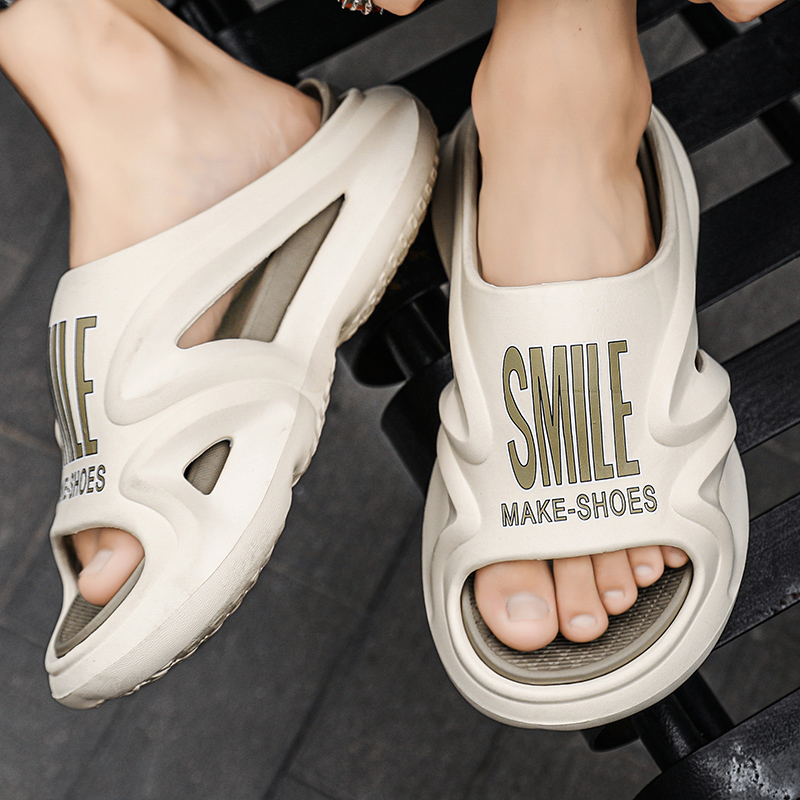 New Men Women Slippers Outdoor Indoor Sandals Beach Trend Men Casual Shoes Thick Soft Sole Slides Men Flip-flops Men's Slippers