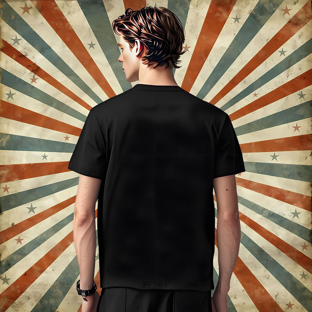 Cool hunting T Shirt For Man Hip Hop Mens Tshirts 230g 100% Cotton 2024 O-Neck Short Sleeve Anime Print Clothings