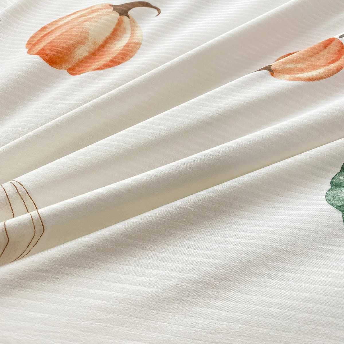 Fall Pumpkin Duvet Cover Set 3 Pieces Autumn Pumpkin Bedding Sets with 2 Pillow Shams Leaves Pine Fall Quilt Cover Set Y240730