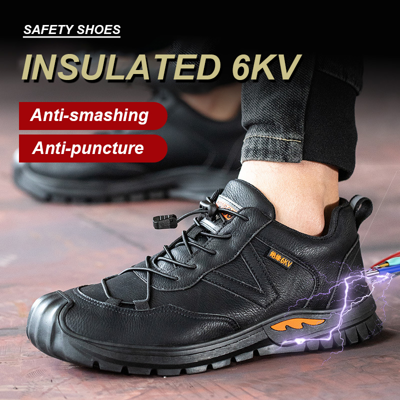 Boots Waterproof Anti-Smash Composite Toe Work Men Puncture-Proof Insulation Shoes 6KV Safety Footwear da22
