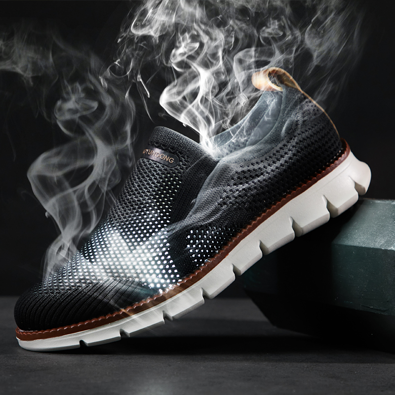 2022 Slip-On Lightweight Mesh Men Shoes Casual Breathable Comfortable Walking Male Sneakers Tenis Feminino Zapatos Footwear