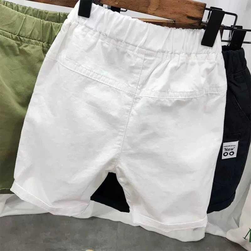 Summer Boys Shorts Solid Color Pocket Design Beach Shorts Childrens Casual Elastic Waist Childrens Shorts Sportswear W240813