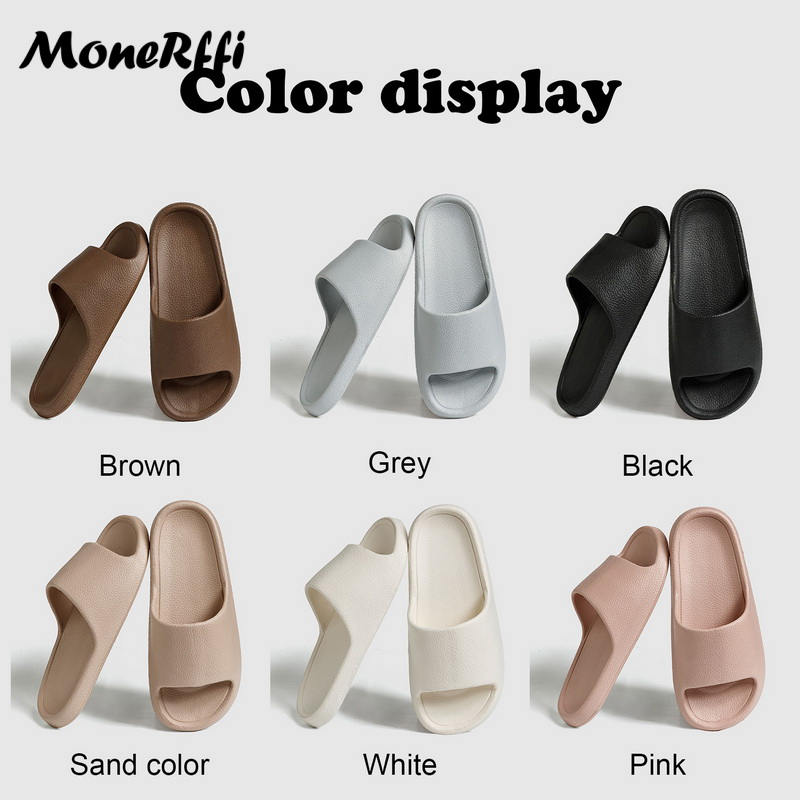 Men Women Summer Slippers, EVA Soft Bottom Non-Slip Indoor Outdoor House Slides Flat Sandals