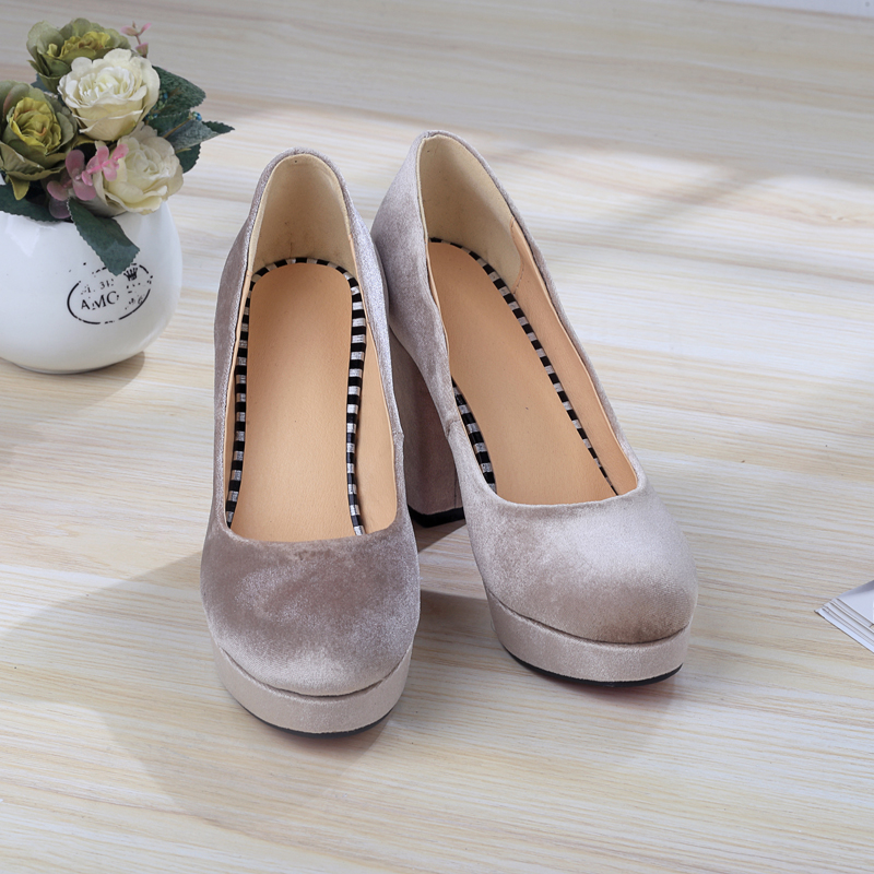 2025 new Women's Elegant High Heels Platform Fashion ck Black Blue Red Heeled Party Wedding Shoes Female Veet Dress Pumps eb39 Bla