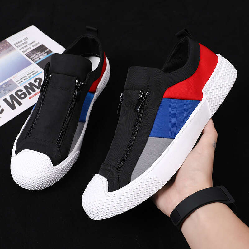 S Men Ddmysports Canvas New Trend Versatile Casual Low Top Cloth Slip On Fashion Shoes Grey Free Shipping Outdoor lip hoes hipping
