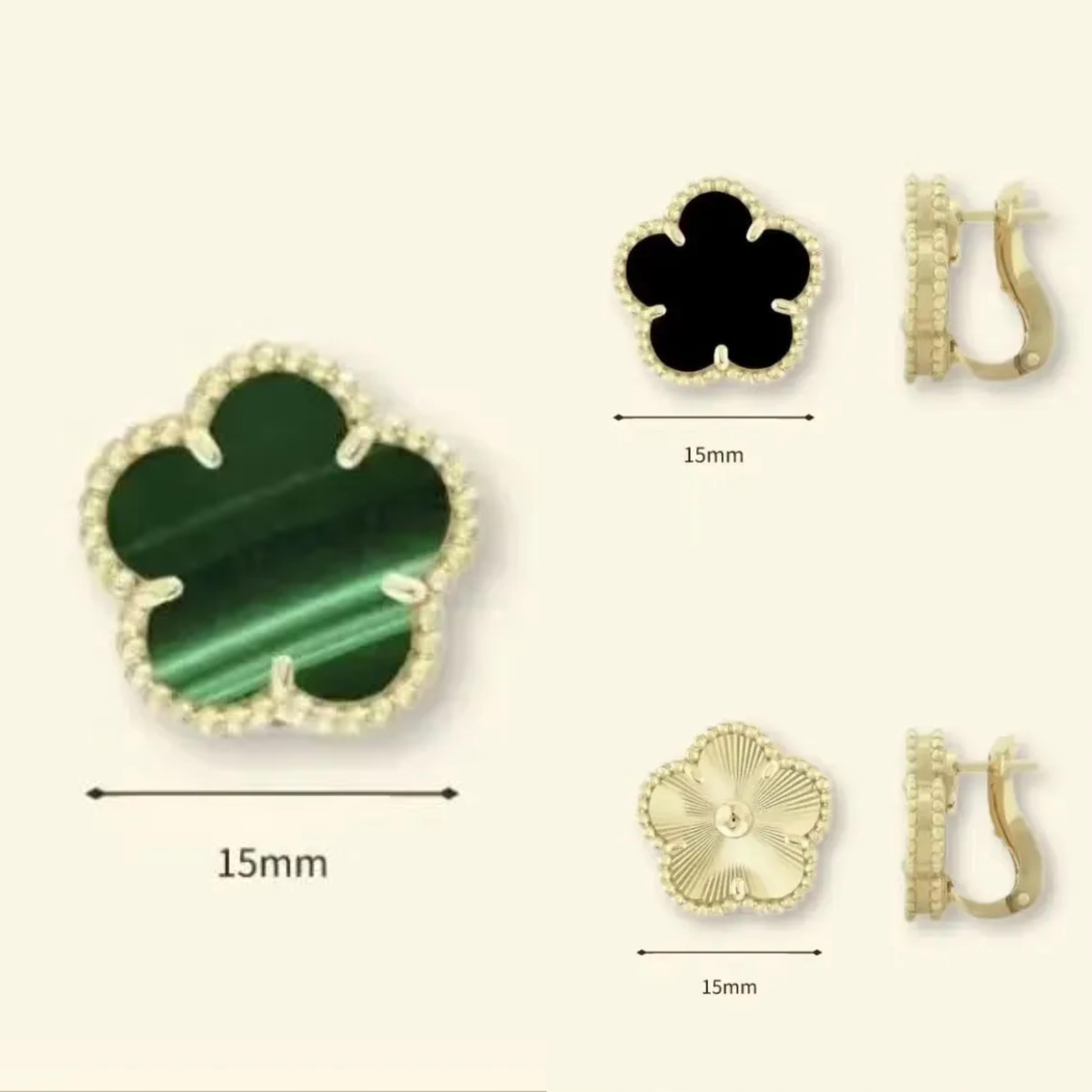 Classic clover earrings designer earrings for woman Fashion designer jewelry Multiple colors gold earrings Diamond Earrings luxury jewelry gift
