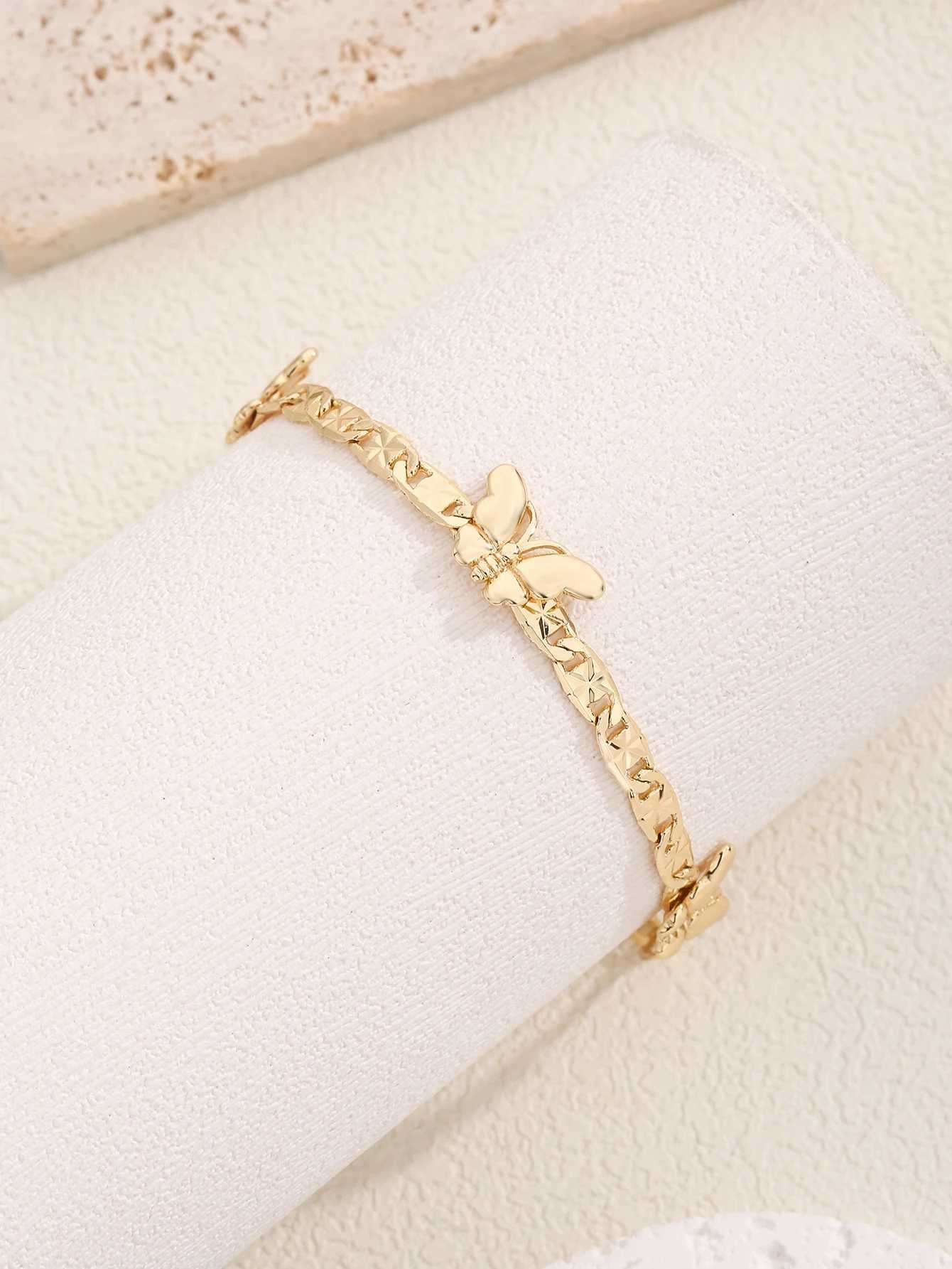 FanSibao Gold Butterfly Bracelet Womens Bohemian Style Jewelry Gift for Girls Holiday GiftW240730