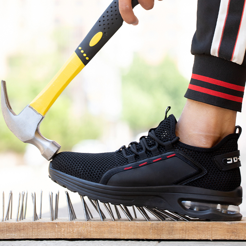 Breathable Safety Anti-smashing Steel Toe Cap Working Boots Construction Indestructible Work Sneakers Men Shoes dh1100368158