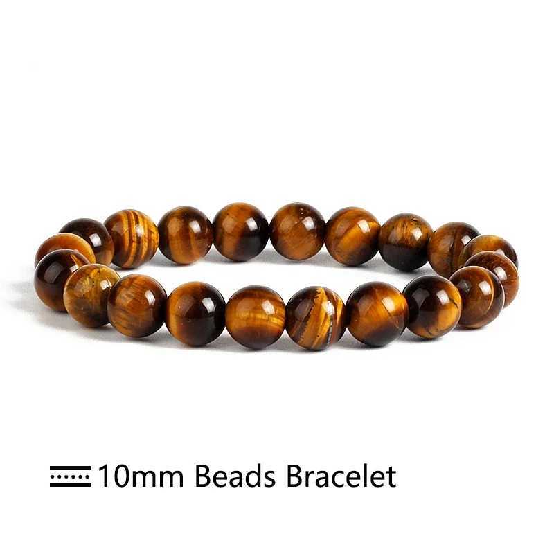 Kirykle Fashion Tiger Eye Bracelet for Men 4-12mm Natural Energy Stone Beads Spiritual Healing Bracelet for Women Jewelry Pulse GiftW240730