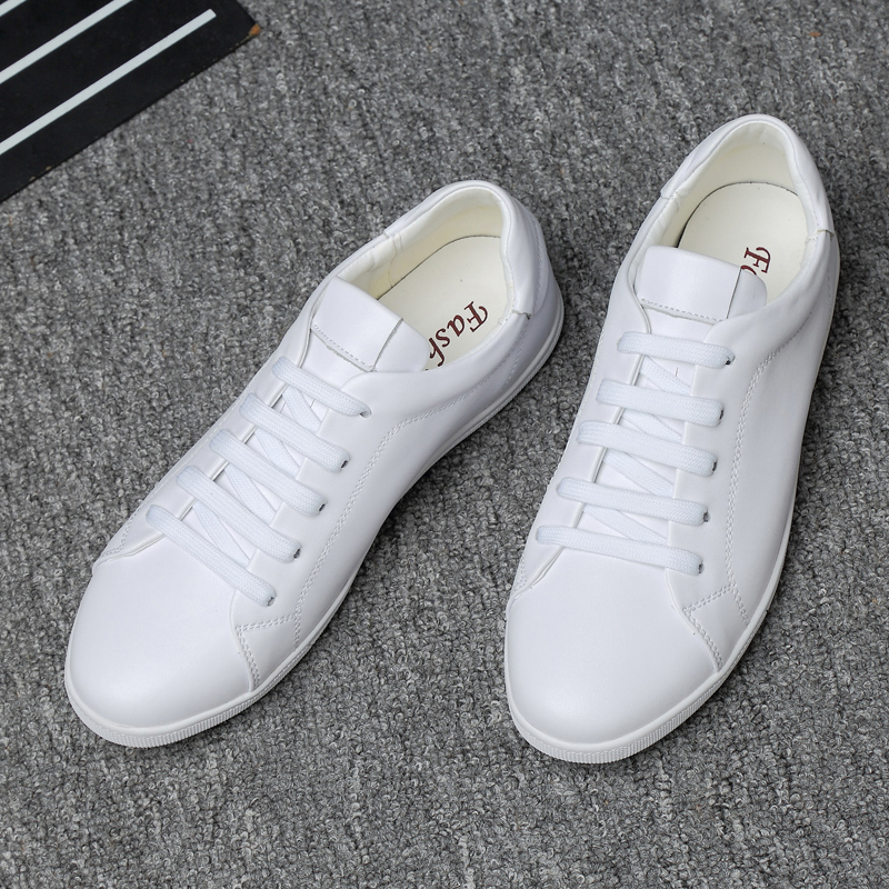 2024 New Men Casual Shoes Men Sneakers Soft Leather Men Shoes Brand Fashion Male White Shoes Skate Shoes Men Comfy Hip Hop Shoes