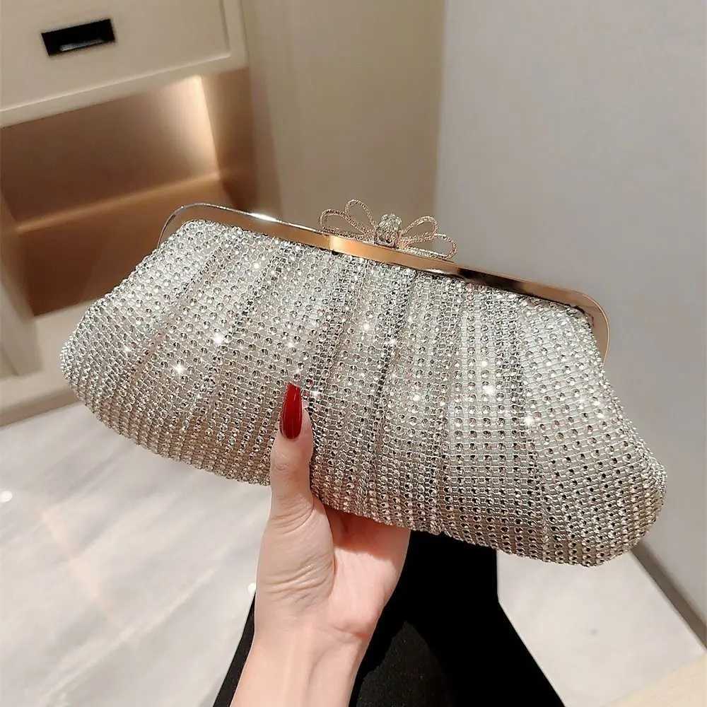 Chain Evening Bag Fashion Sparkling Rhinestone Banquet Clutch Handbags Wedding PartyXJ240730
