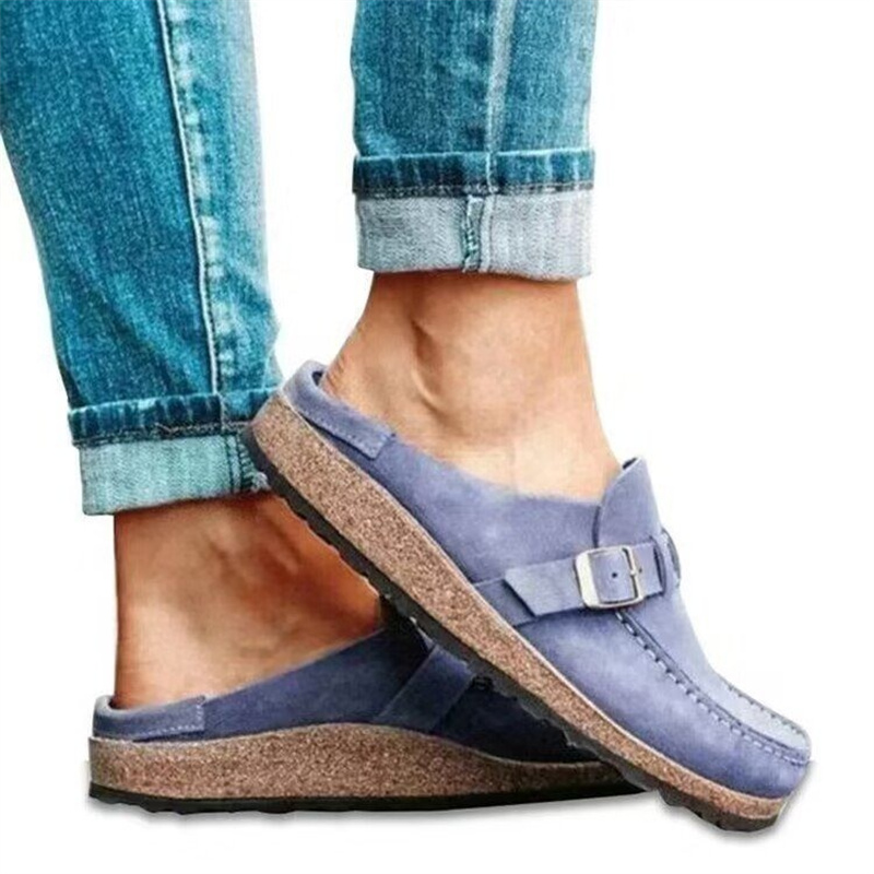 2023 Shoes Women Retro Shoes Slip on Mules Ladies Comfort Flats Female New Plus Size Casual Men Summer Flat Clogs