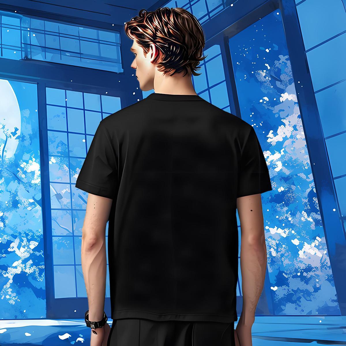 Loose Fit letter T-Shirts for Men Hip Hop Men Tees 230g 100% Cotton Custom Breathable Skull Wear