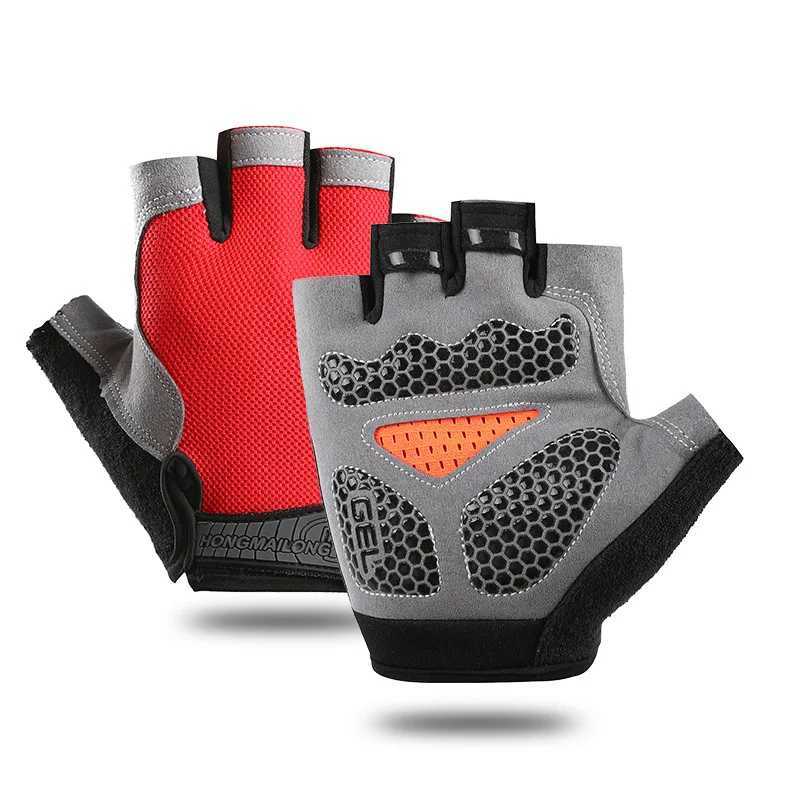 Half finger gel bicycle gloves Mens breathable anti slip MTB bicycle Bicyc gloves Summer gym yoga training glovesW241018