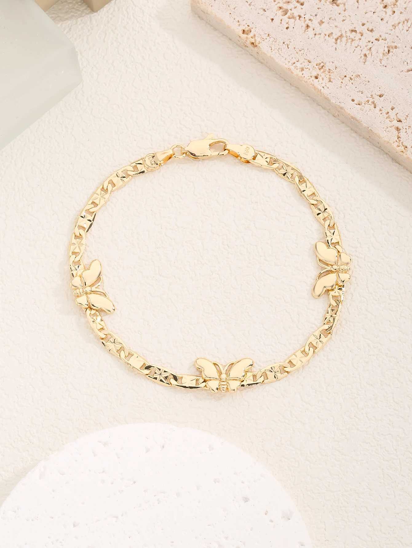 FanSibao Gold Butterfly Bracelet Womens Bohemian Style Jewelry Gift for Girls Holiday GiftW240730