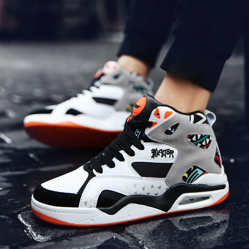 High Quality Mens Basketball Shoes Air Cushion Sports Shoes Outdoor Non-Slip Wearable Athletic Male Running Shoes Boys Sneakers