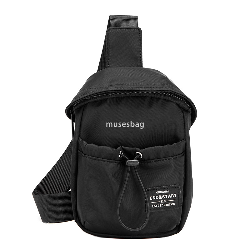 Mini waist pack male fashion brand single shoulder crossbody bag personality fashion trend ins chest bag mobile phone bag small lightweight waist pack